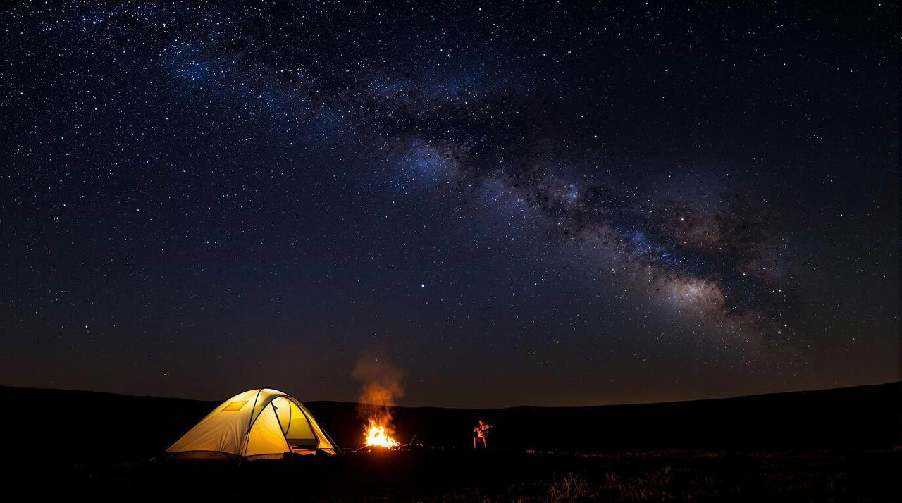 大象视频-用户投稿：户外露营星空延时摄影